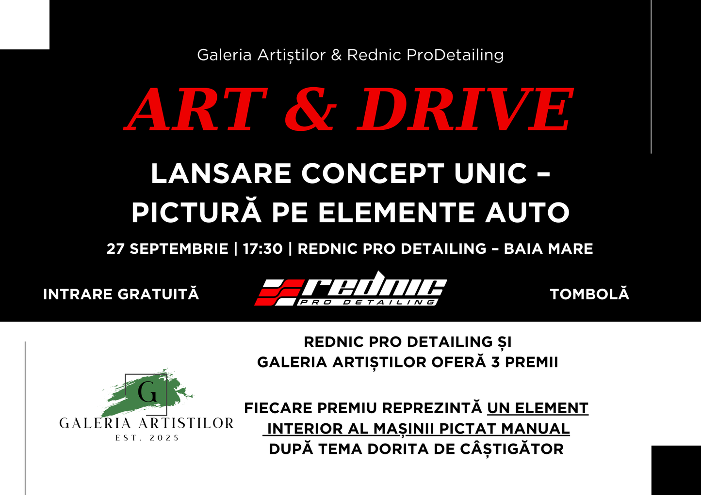 Voucher reducere 20% - Tema "Grafică auto" și "Grafică auto la comandă" + ÎNSCRIERE AUTOMATĂ LA TOMBOLA ART&DRIVE